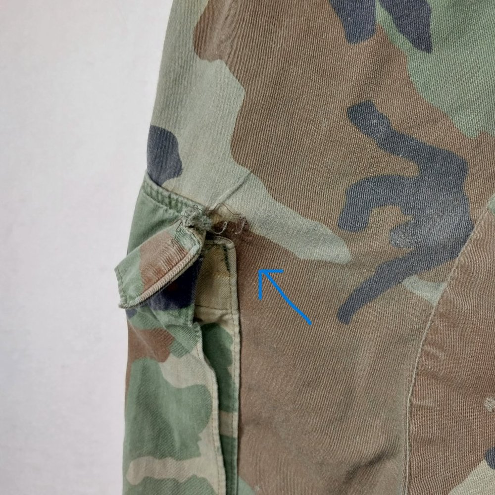 Military Pants Mens 33x30 Cargo Camouflage M81 Woodland Army Green Brown Relaxed - Picture 16 of 16